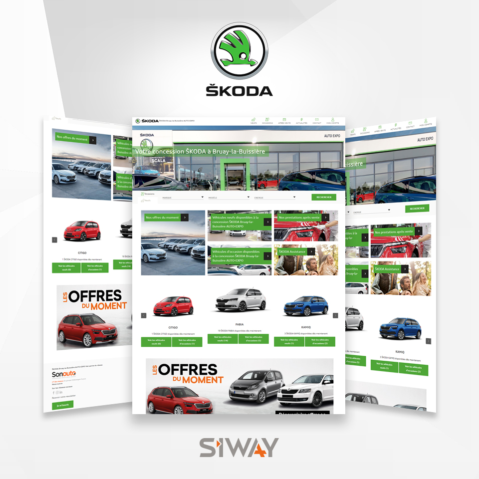 Skoda Bruay-la-Buissière se muni d’un nouveau site internet responsive