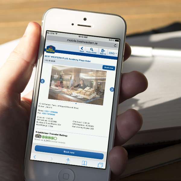 Site mobile en HTML5 pour Best Western France